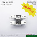 3D adjustable zinc alloy hidden hinges